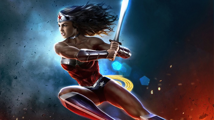 Wonder Woman with Sword and Lasso