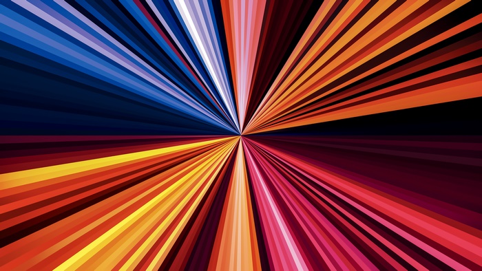 Abstract colorful light rays 4K