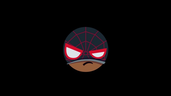 Miles Morales Spider-Man minimalist artwork