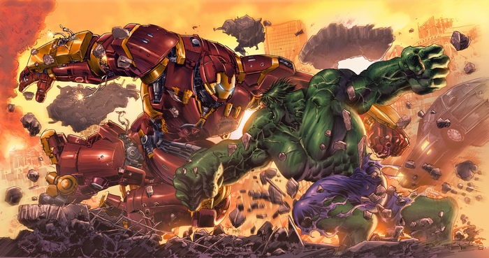 Hulkbuster vs Hulk