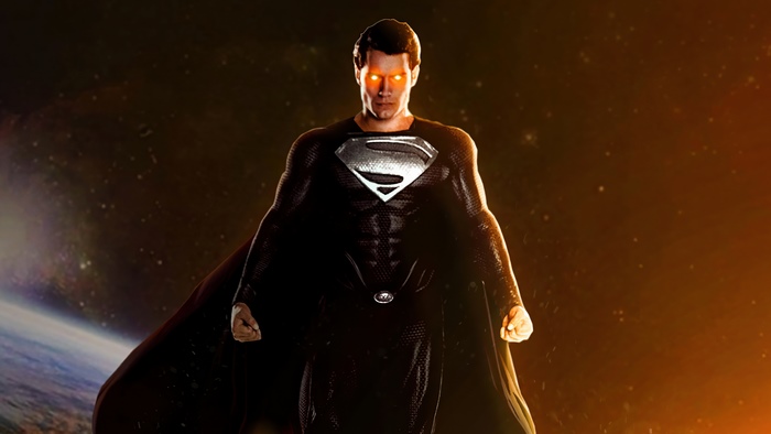Superman from DC Comics in black suit