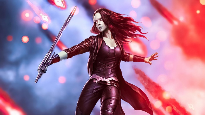 Gamora from Guardians of the Galaxy artwork