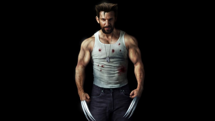 Wolverine with adamantium claws
