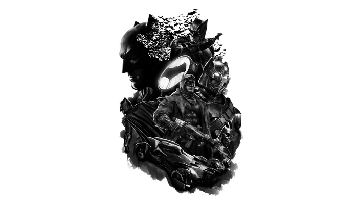 Batman and Batmobile Artwork