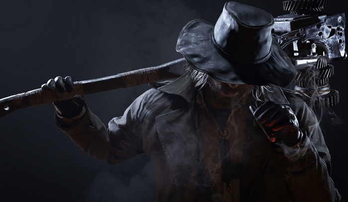 Karl Heisenberg from Resident Evil Village with weapon