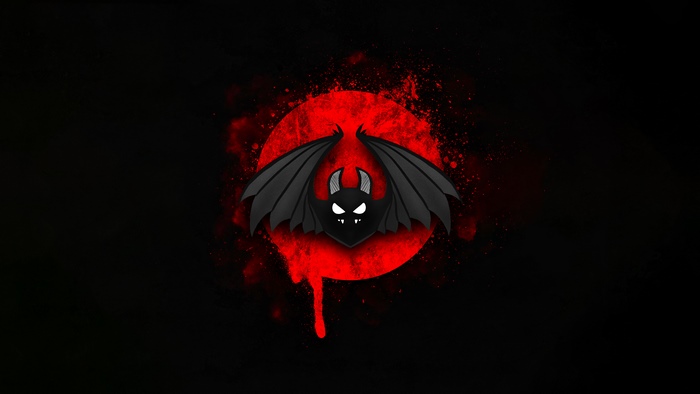 Minimalist Bat Artwork 4K