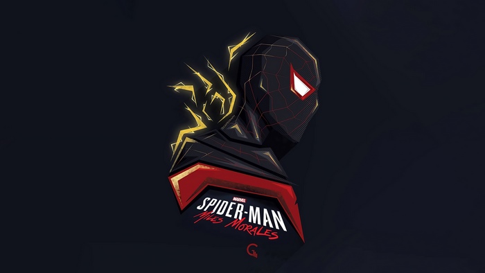 Spider-Man Miles Morales minimalist artwork