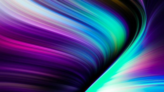 Abstract digital art with colorful light streaks