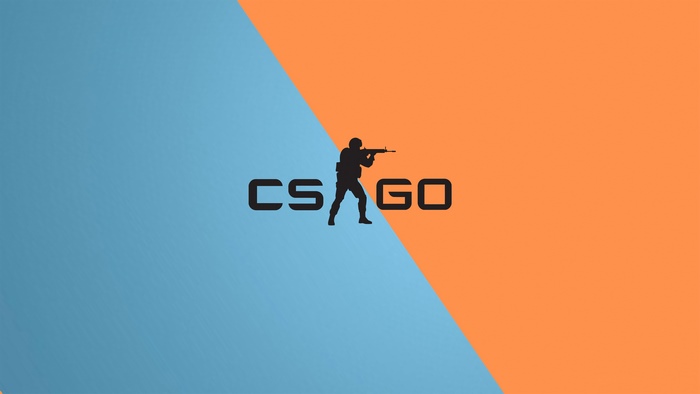 CS:GO minimalist logo with soldier silhouette