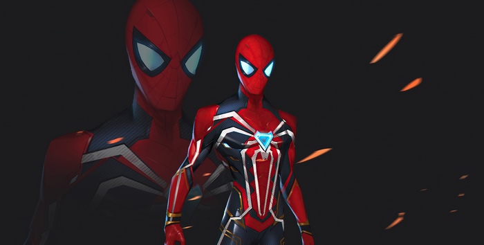 Spider-Man in Iron Spider Suit Artwork