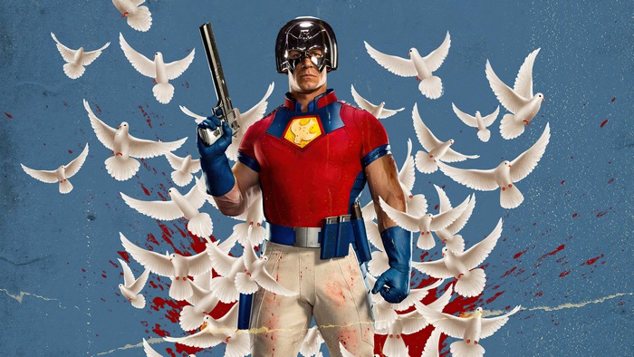 Peacemaker from The Suicide Squad with doves