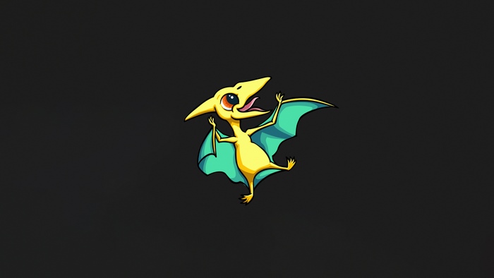 Minimalist Pterodactyl Artwork
