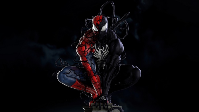 Spider-Man Venom Hybrid Artwork