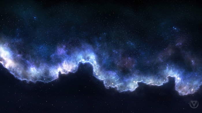 Digital art of a nebula in space