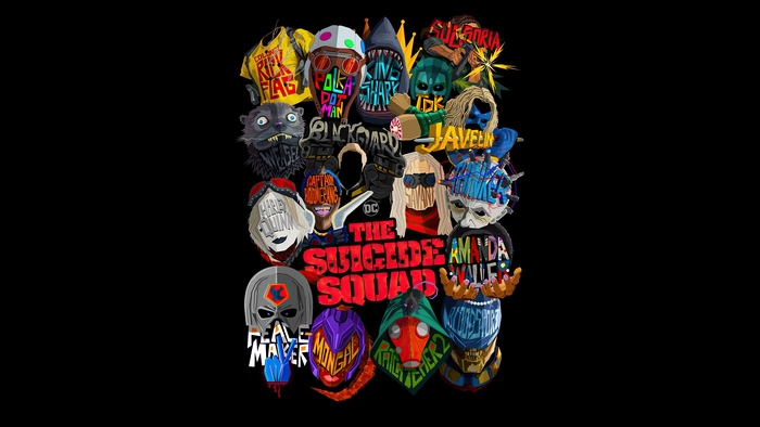The Suicide Squad characters collage