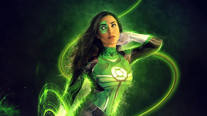 Jessica Cruz Green Lantern Cosplay 4K
