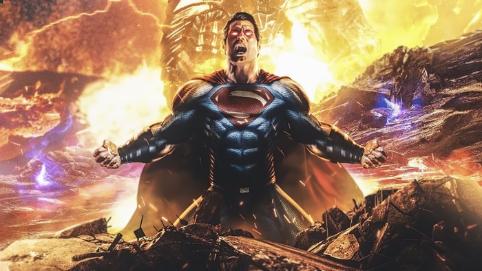 Superman from Justice League facing destruction