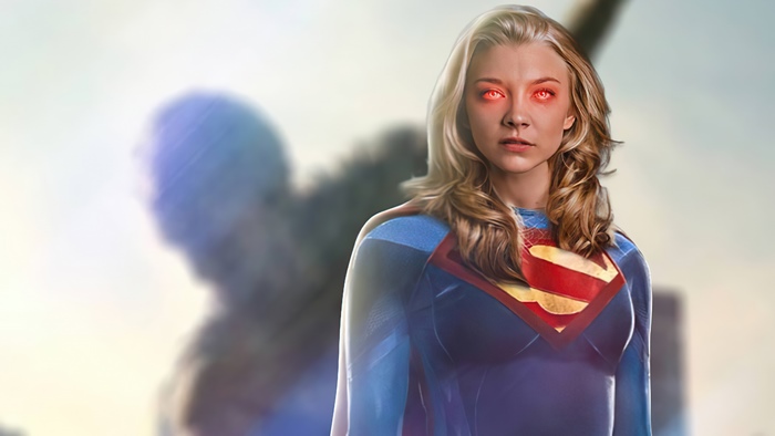 Supergirl with heat vision