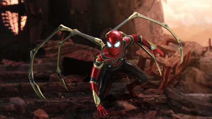 Spider-Man from Marvel Comics with Iron Spider suit