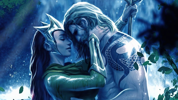 Aquaman and Mera from DC Comics