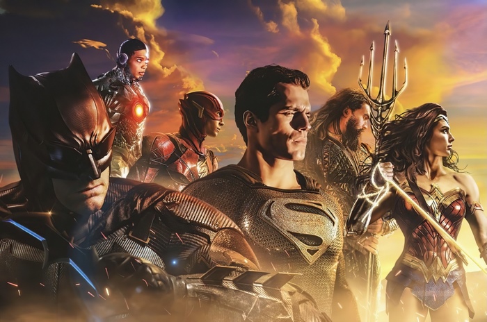 Justice League: Batman, Wonder Woman, Superman, Aquaman, Flash, Cyborg