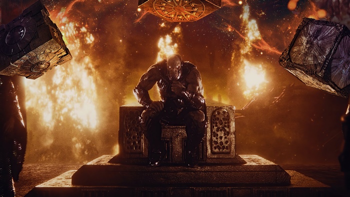 Darkseid from Justice League 2021 in Fiery Scene