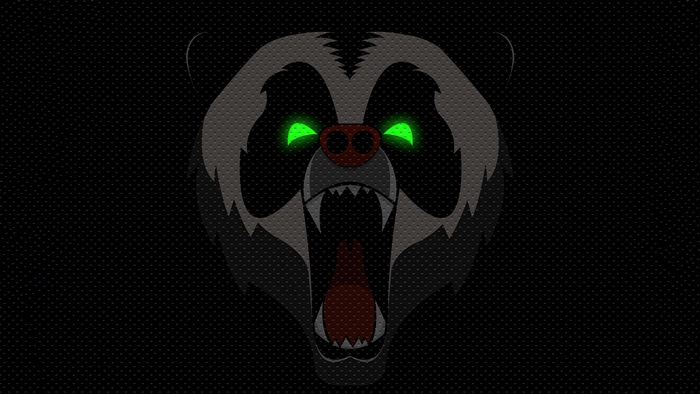 Minimalist Panda Artwork 4K