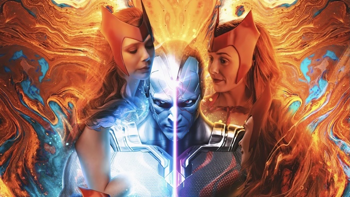 Scarlet Witch and Vision from WandaVision 4K