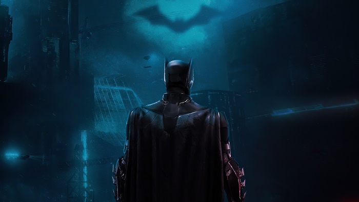 Batman from DC Comics in Gotham City
