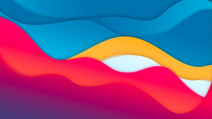 Abstract Material Design Waves 4K