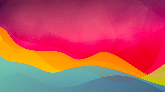 Abstract digital art with colorful waves