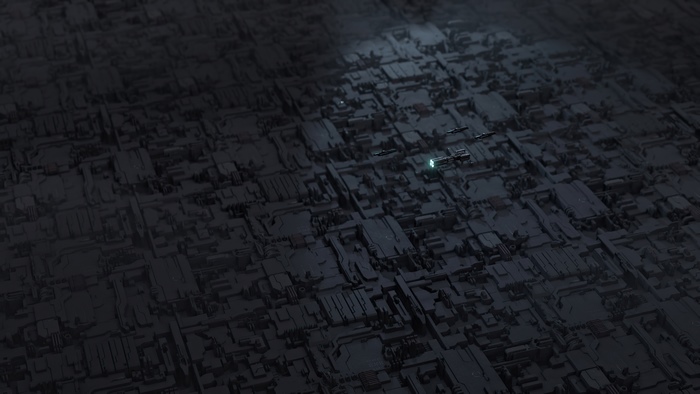 Dark abstract digital art 4K