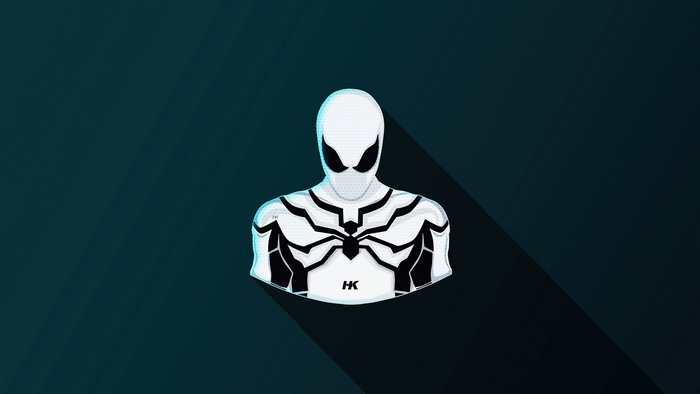 Minimalist Spiderman Artwork 4K