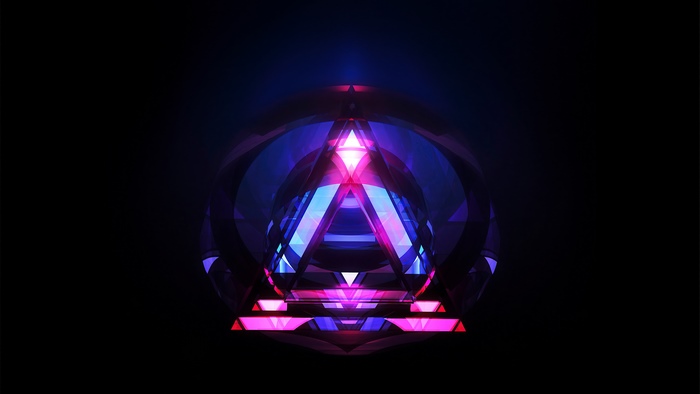 Abstract geometric crystal artwork by Justin Maller