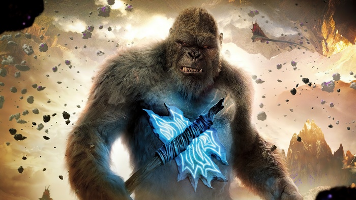 King Kong with glowing axe from Godzilla vs Kong