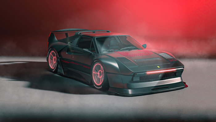 Cyberpunk Ferrari 308 GTS 4K