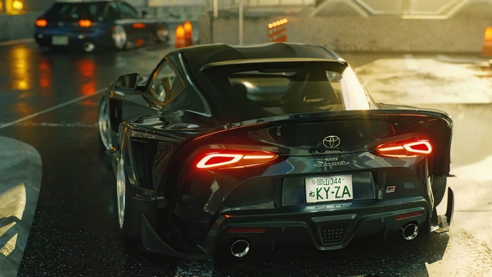 Black Toyota Supra GR 4K