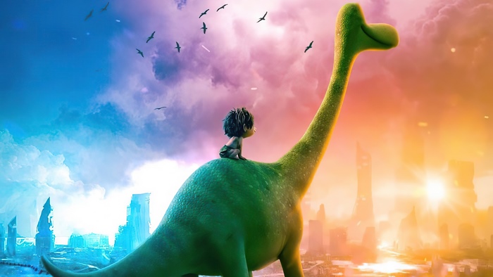 Arlo the dinosaur and Spot from The Good Dinosaur