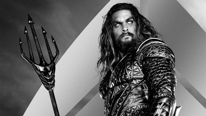 Aquaman from Justice League holding a trident