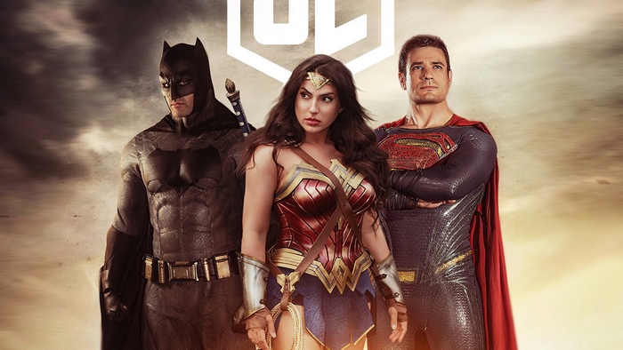Batman, Superman, and Wonder Woman from Justice League 4K