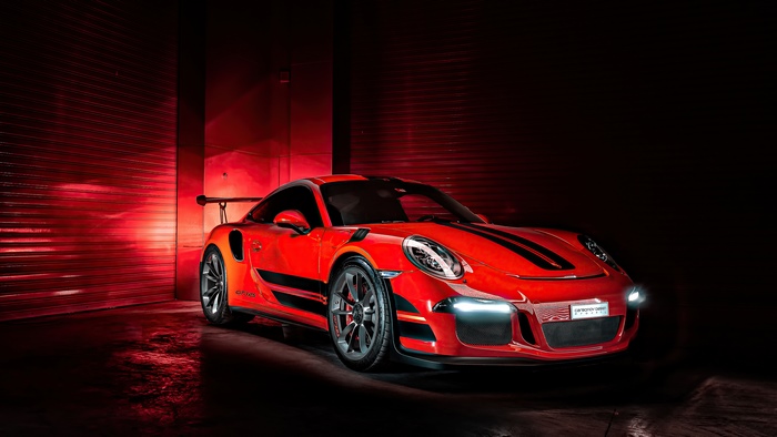 Red Porsche GT3 RS 4K