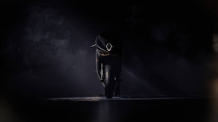 MV Agusta motorcycle in dark setting