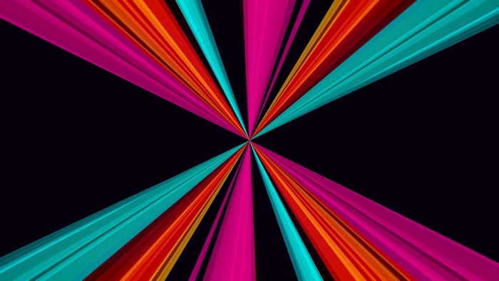 Abstract digital art with colorful rays