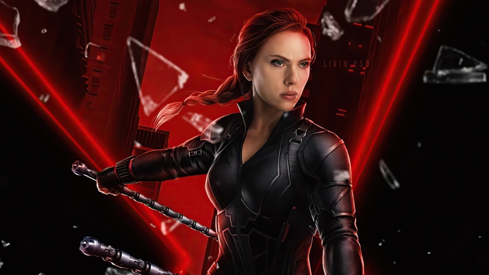 Black Widow from Marvel artwork