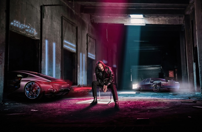 Man in leather jacket in Cyberpunk 2077