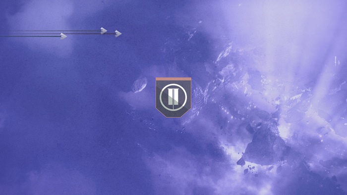 Destiny 2 minimalist emblem in space