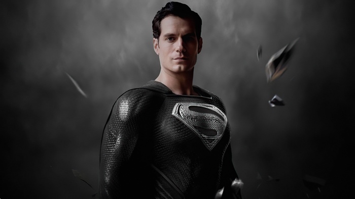 Superman from DC Comics in black suit
