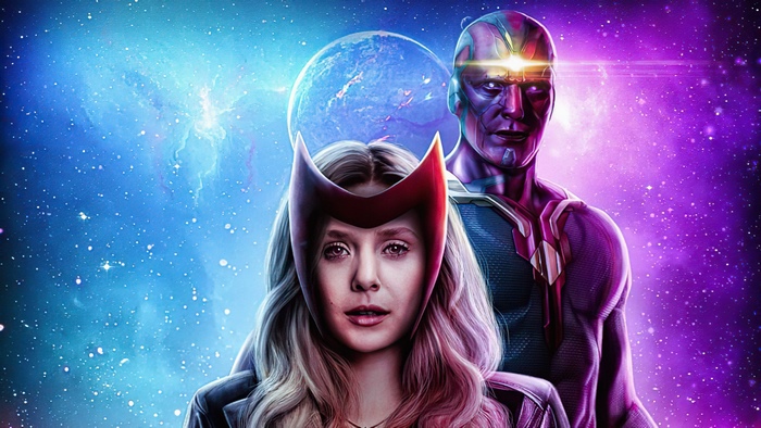 Scarlet Witch and Vision from WandaVision 4K