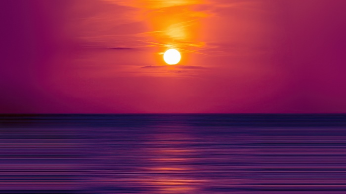 Minimalist Sunset over the Ocean