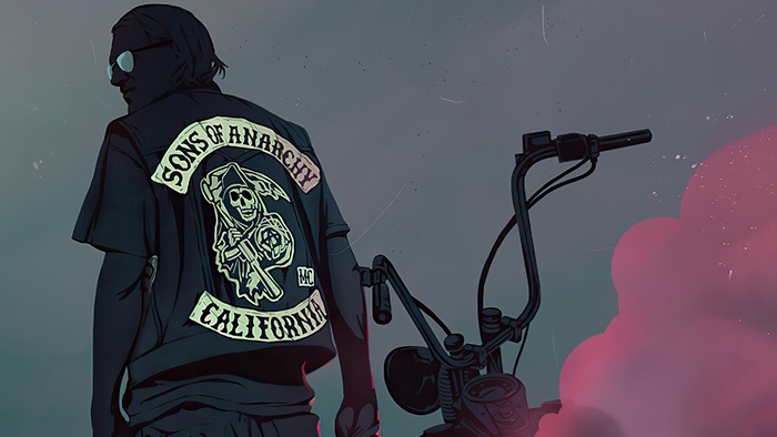 Jax Teller from Sons of Anarchy Motorcycle Club California
